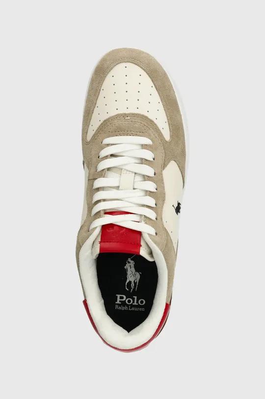 beżowy Polo Ralph Lauren sneakersy skórzane Masters Crt