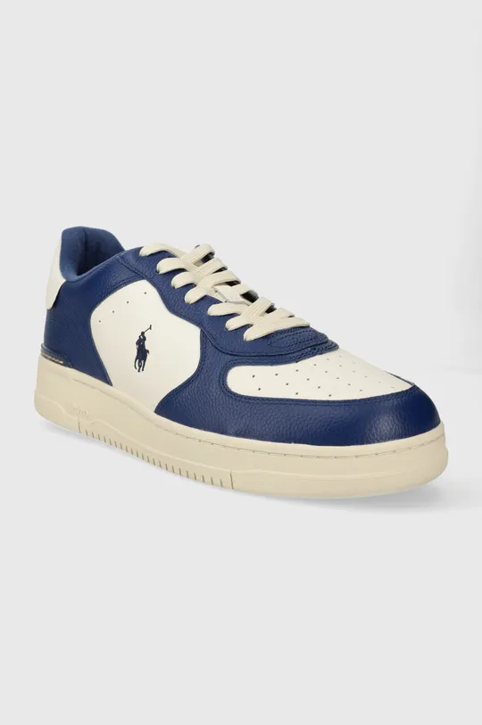 Шкіряні кросівки Polo Ralph Lauren Masters Crt темно-синій
