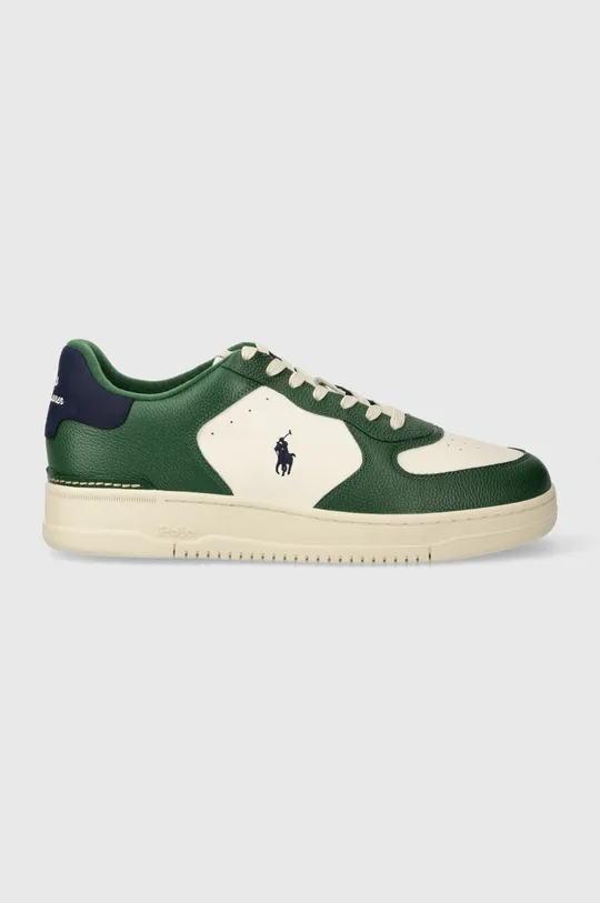 Кожаные кроссовки Polo Ralph Lauren Masters Crt зелёный