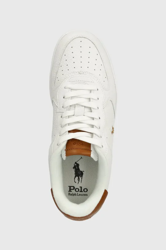 λευκό Δερμάτινα αθλητικά παπούτσια Polo Ralph Lauren Masters Crt