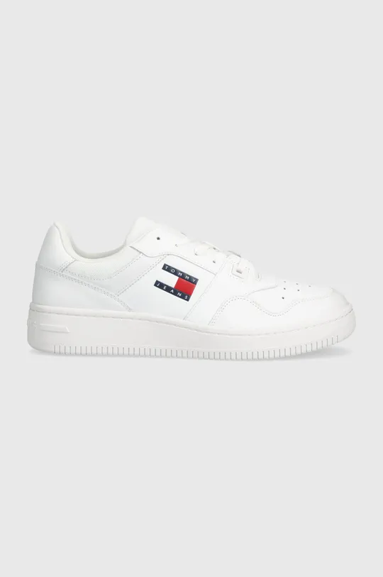 biały Tommy Jeans sneakersy skórzane TJM RETRO BASKET ESS Męski