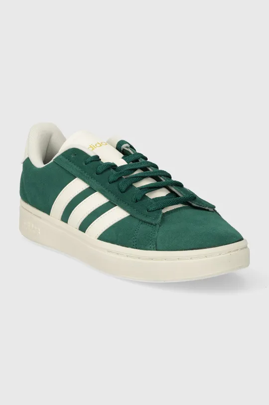 adidas sneakersy zamszowe GRAND COURT zielony