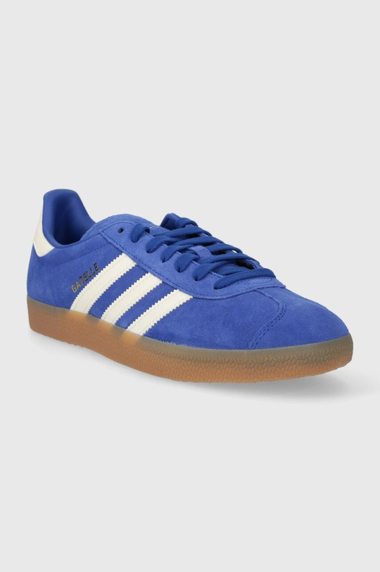 Замшеві кросівки adidas Originals Gazelle блакитний