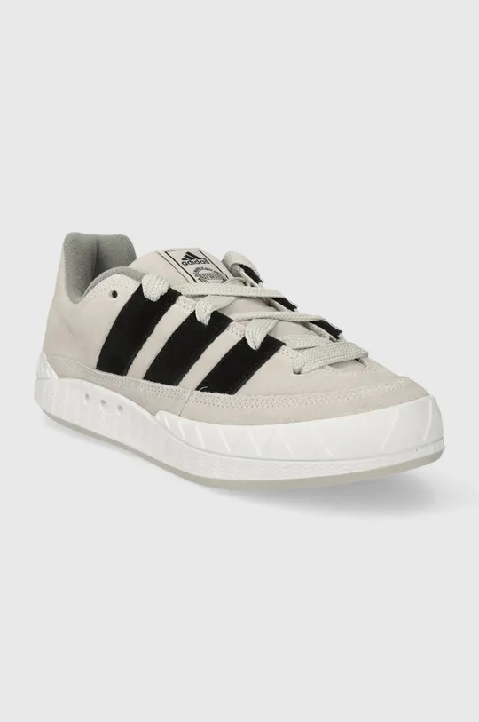 Semišové sneakers boty adidas Originals Adimatic šedá
