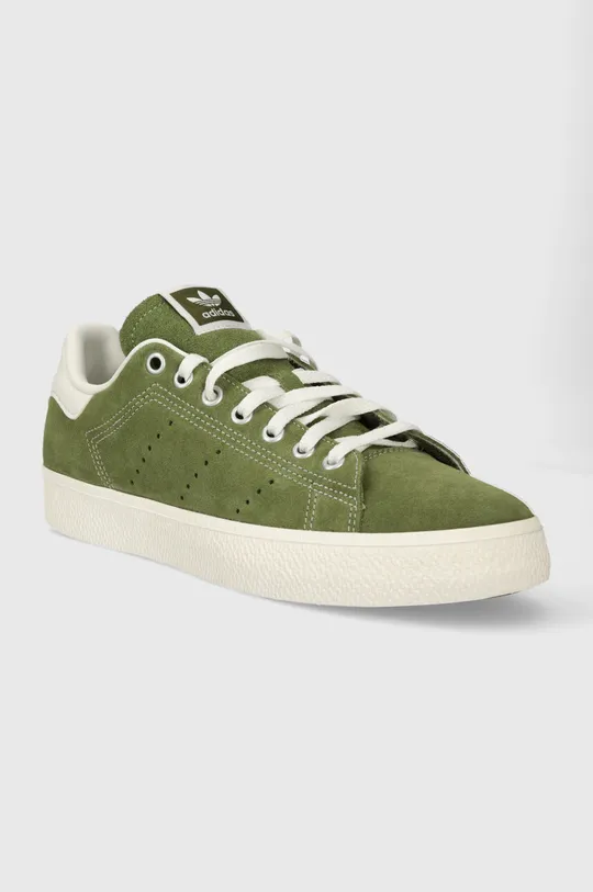adidas Originals sneakers din piele întoarsă Stan Smith CS verde