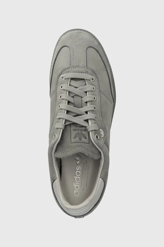 gray adidas Originals suede sneakers Samba Lux