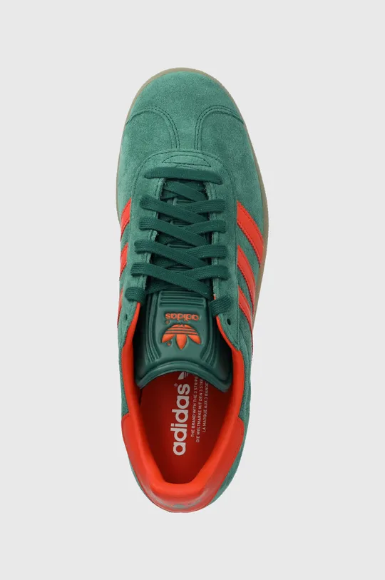 πράσινο Σουέτ αθλητικά παπούτσια adidas Originals Gazelle