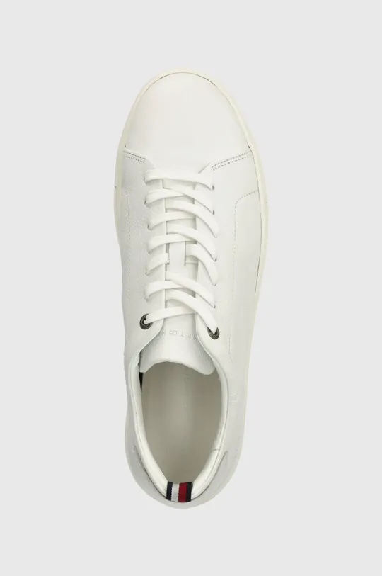 bianco Tommy Hilfiger sneakers in pelle PREMIUM CUPSOLE GRAINED LTH