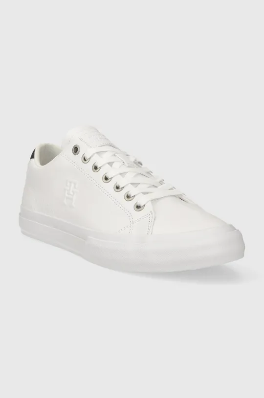 Кожаные кроссовки Tommy Hilfiger TH HI VULC STREET LOW LTH ESS белый