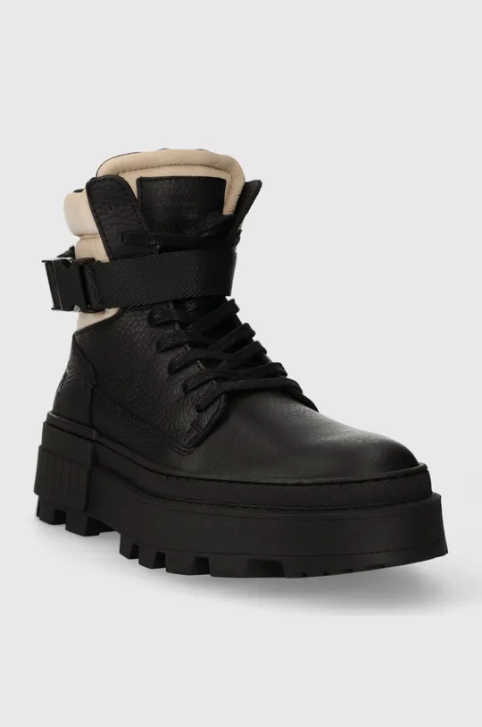 Cipele Tommy Hilfiger TH ELEVATED CHUNKY LTH BKLE BOOT crna