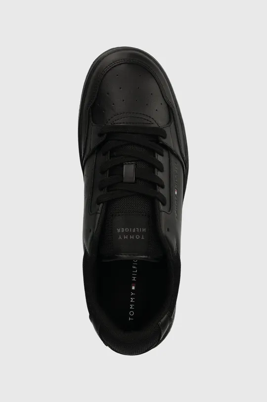 fekete Tommy Hilfiger sportcipő TH BASKET CORE LEATHER ESS