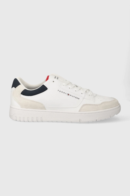 biały Tommy Hilfiger sneakersy TH BASKET CORE LTH MIX ESS Męski