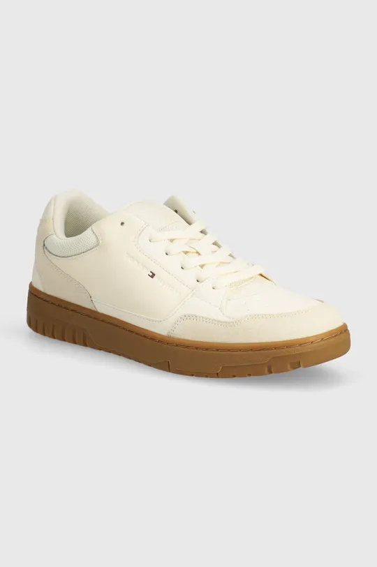beige Tommy Hilfiger sneakers TH BASKET CORE LTH MIX ESS Uomo
