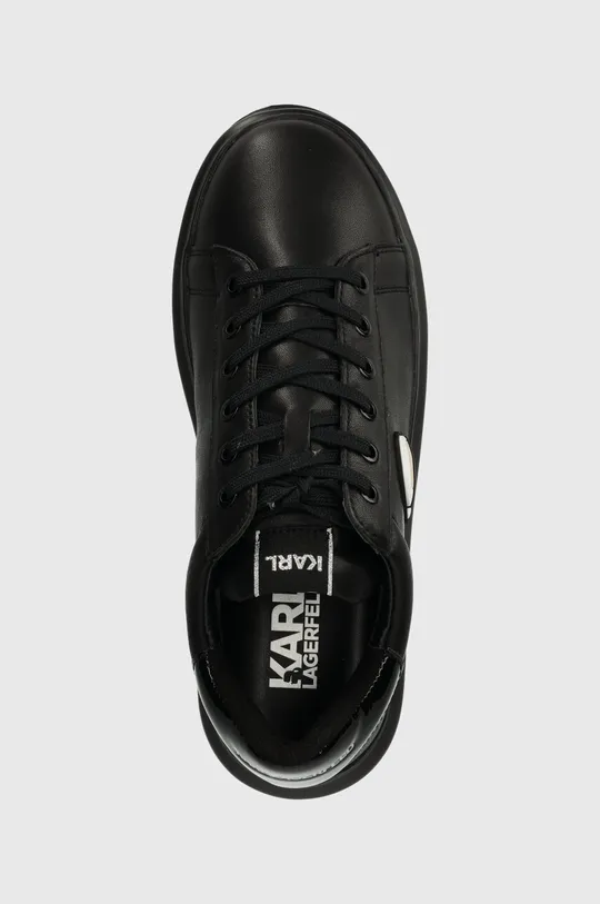 czarny Karl Lagerfeld sneakersy skórzane KAPRI MENS