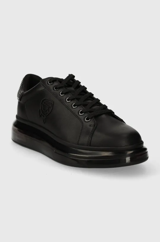 Karl Lagerfeld bőr sportcipő KAPRI KUSHION fekete