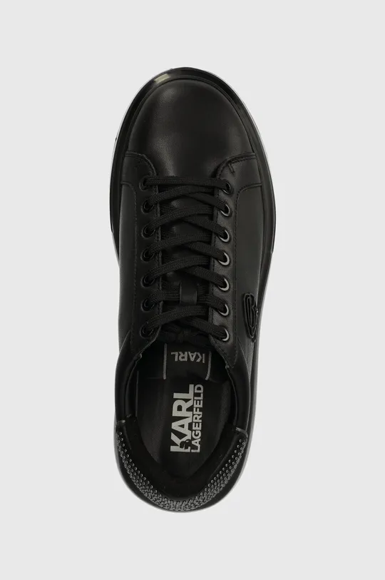 czarny Karl Lagerfeld sneakersy skórzane KAPRI KUSHION