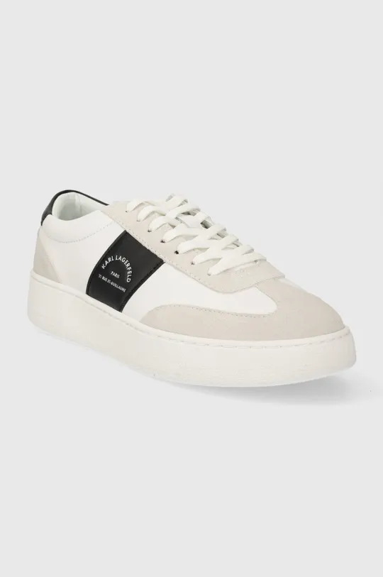 Karl Lagerfeld sneakersy skórzane KOURT III biały