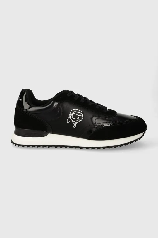 μαύρο Δερμάτινα αθλητικά παπούτσια Karl Lagerfeld VELOCITOR II Ανδρικά