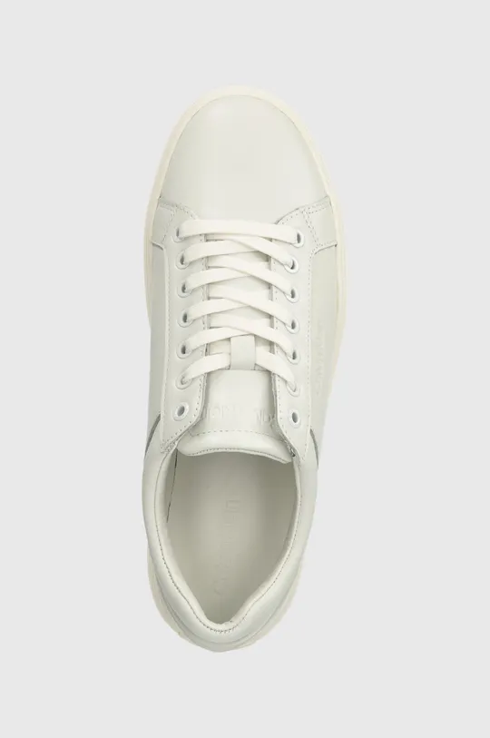 bijela Kožne tenisice Calvin Klein LOW TOP LACE UP ARCHIVE STRIPE