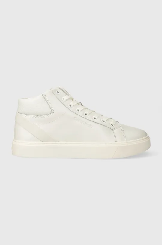 λευκό Δερμάτινα αθλητικά παπούτσια Calvin Klein HIGH TOP LACE UP ARCHIVE STRIPE Ανδρικά