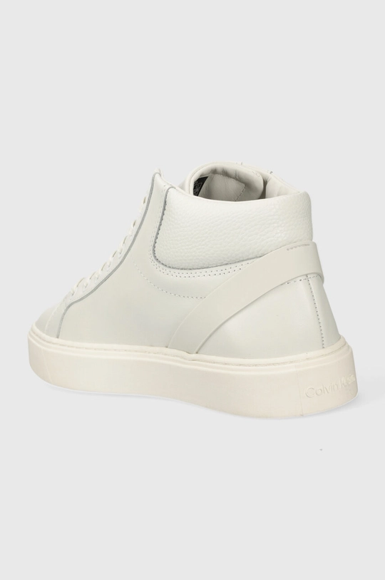 Kožne tenisice Calvin Klein HIGH TOP LACE UP ARCHIVE STRIPE Vanjski dio: Prirodna koža Unutrašnji dio: Tekstilni materijal, Prirodna koža Potplat: Sintetički materijal