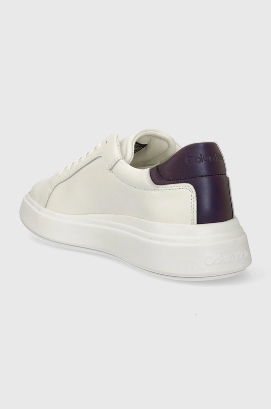 Kožne tenisice Calvin Klein LOW TOP LACE UP PET Vanjski dio: Prirodna koža Unutrašnji dio: Tekstilni materijal, Prirodna koža Potplat: Sintetički materijal