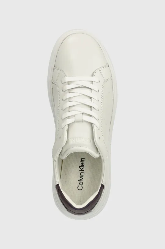 λευκό Δερμάτινα αθλητικά παπούτσια Calvin Klein LOW TOP LACE UP PET