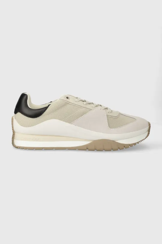 beige Calvin Klein sneakers LOW TOP LACE UP Uomo