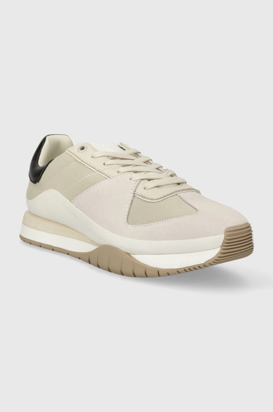 Calvin Klein sneakers LOW TOP LACE UP beige