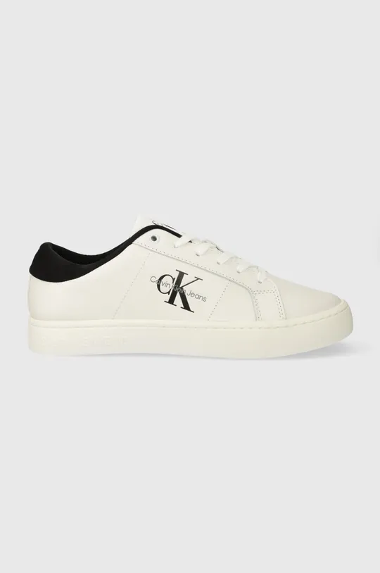 biały Calvin Klein Jeans sneakersy skórzane CLASSIC CUPSOLE LOW ML LTH Męski