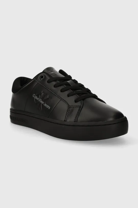 Δερμάτινα αθλητικά παπούτσια Calvin Klein Jeans CLASSIC CUPSOLE LOW ML LTH μαύρο