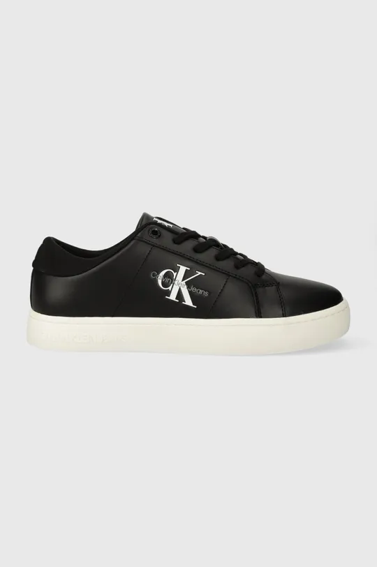 μαύρο Δερμάτινα αθλητικά παπούτσια Calvin Klein Jeans CLASSIC CUPSOLE LOW ML LTH Ανδρικά