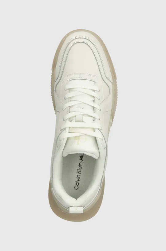 bianco Calvin Klein Jeans sneakers in pelle CHUNKY CUP 2.0 LOW LTH LUM