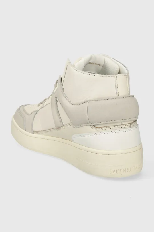 Usnjene superge Calvin Klein Jeans BASKET CUPSOLE MID LTH ML FAD Zunanjost: Naravno usnje, Semiš usnje Notranjost: Sintetični material, Tekstilni material Podplat: Sintetični material