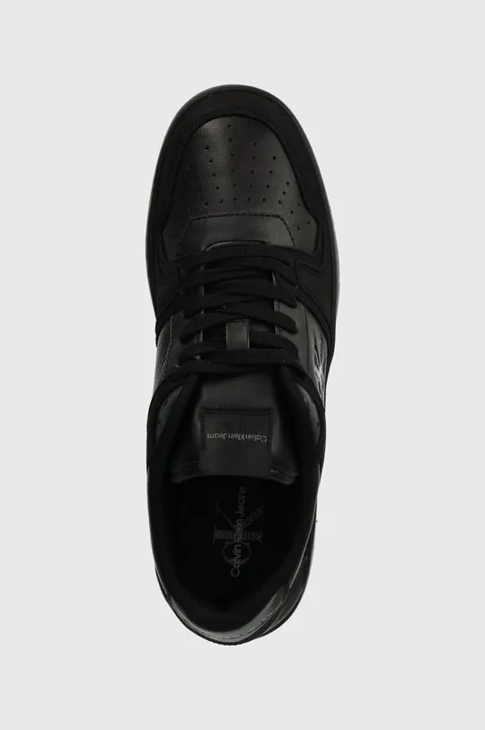 μαύρο Δερμάτινα αθλητικά παπούτσια Calvin Klein Jeans BASKET CUPSOLE LOW LTH ML FAD