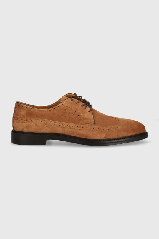 Cipele od brušene kože Gant Bidford smeđa