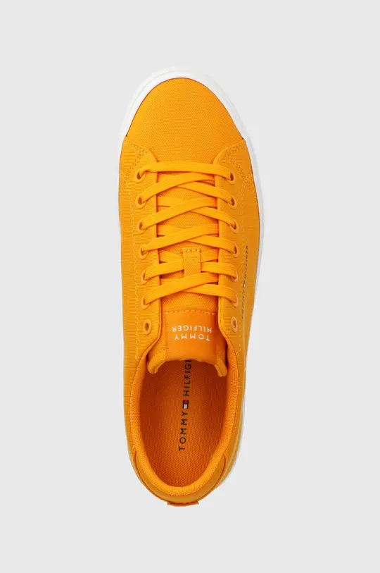 πορτοκαλί Πάνινα παπούτσια Tommy Hilfiger TH HI VULC LOW CANVAS
