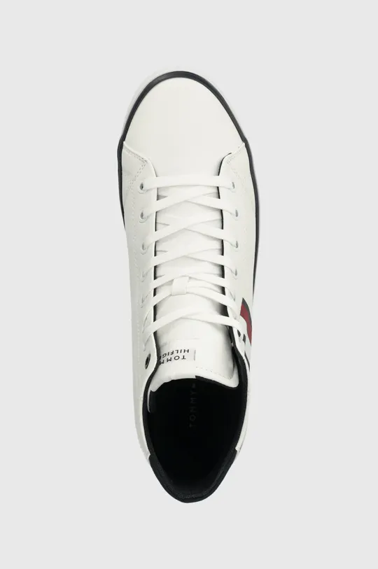 λευκό Πάνινα παπούτσια Tommy Hilfiger TH HI VULC STRIPES MESH