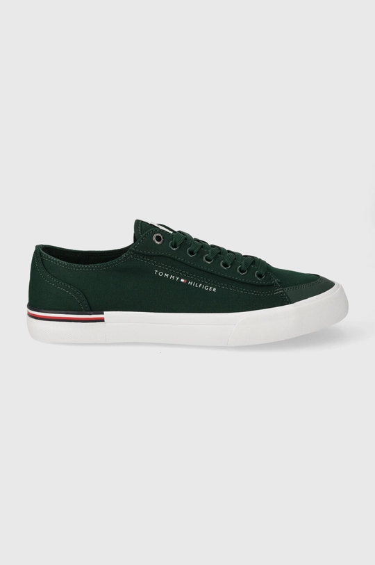 turkusowy Tommy Hilfiger tenisówki CORPORATE VULC CANVAS Męski