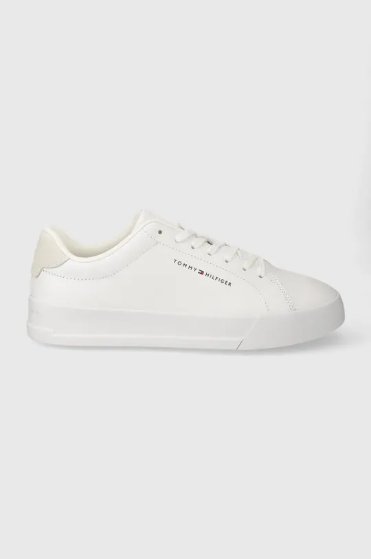 biały Tommy Hilfiger sneakersy skórzane TH COURT LEATHER Męski