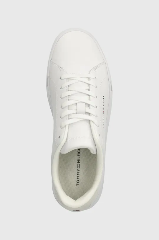 λευκό Δερμάτινα αθλητικά παπούτσια Tommy Hilfiger TH COURT LEATHER