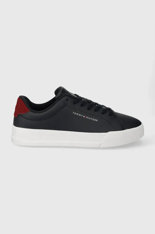 blu navy Tommy Hilfiger sneakers in pelle TH COURT LEATHER Uomo