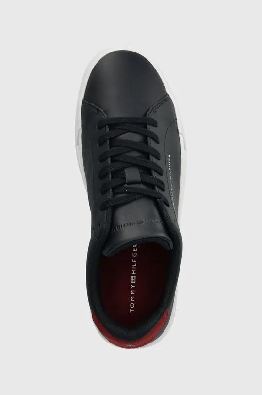 mornarsko modra Usnjene superge Tommy Hilfiger TH COURT LEATHER