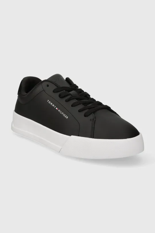 Tommy Hilfiger sneakers in pelle TH COURT LEATHER nero