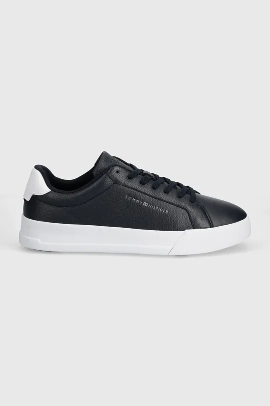 Tommy Hilfiger sneakers in pelle TH COURT BETTER LTH TUMBLED blu navy