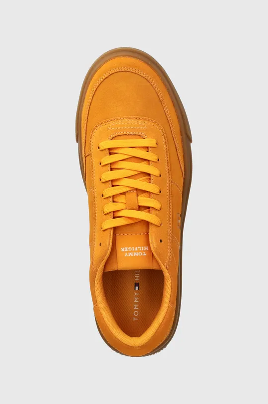 pomarańczowy Tommy Hilfiger sneakersy zamszowe TH CUPSET SUEDE