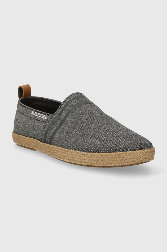 Tommy Hilfiger espadrilles ESPADRILLE C CHAMBRAY fekete