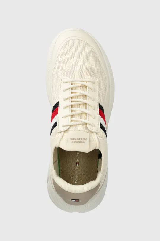 beżowy Tommy Hilfiger sneakersy MODERN RUNNER PREMIUM KNIT
