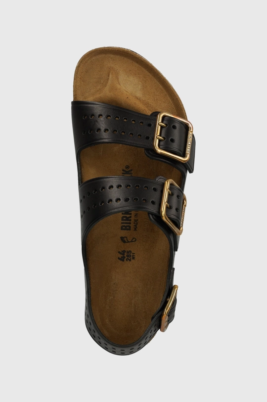 nero Birkenstock sandali in pelle Milano Bold Gap