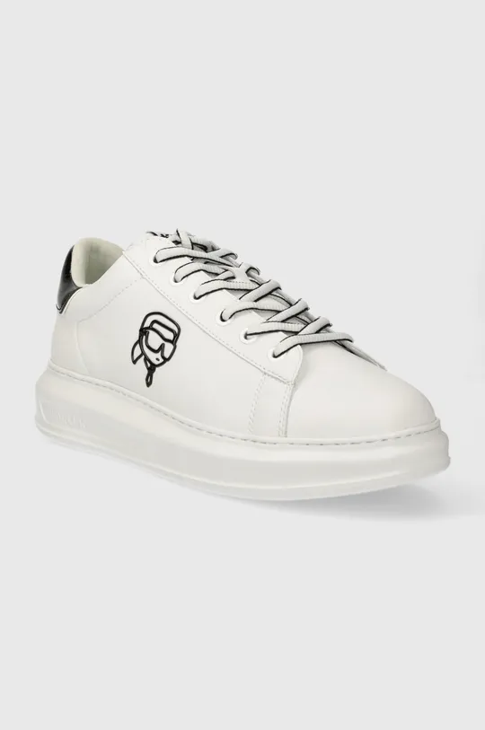 Karl Lagerfeld sneakers in pelle KAPRI MENS bianco